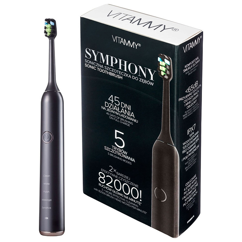 Електрична зубна щітка Vitammy Symphony Black