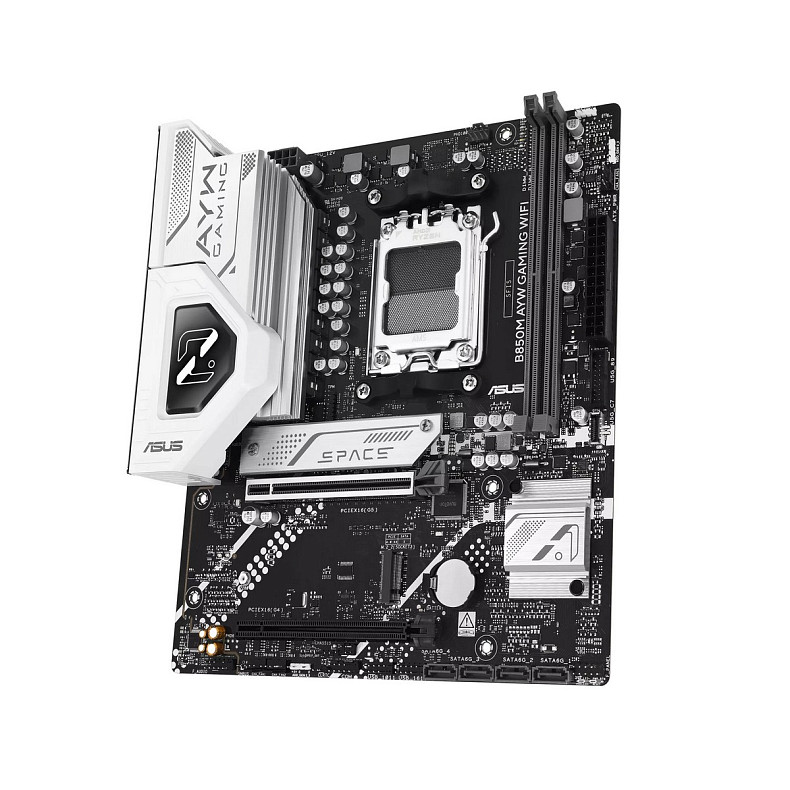 Материнcька плата ASUS B850M AYW GAMING WIFI sAM5 B850 2xDDR5 M.2 HDMI Wi-Fi BT mATX
