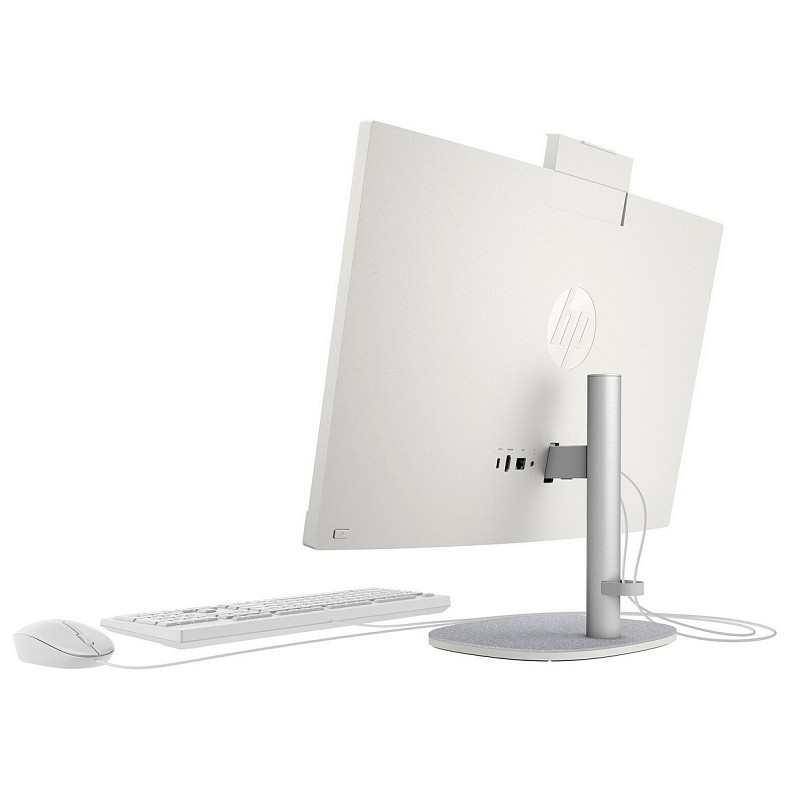 Моноблок 23.8" HP 24-cr1002ua AiO Ultra7-155U, 16Gb, SSD512Gb, WiFi, Cam, K&M, DOS, Shell White