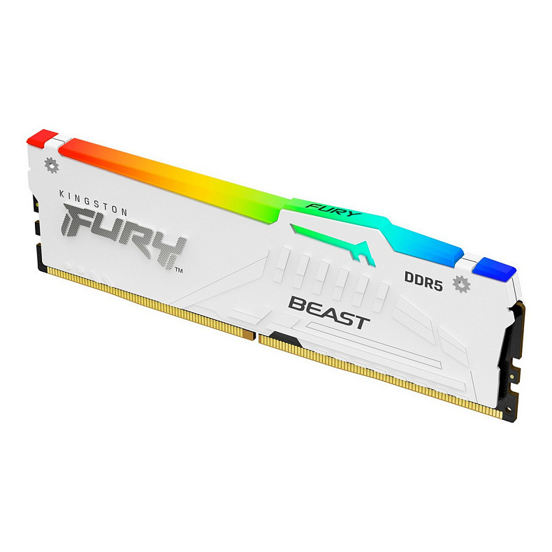 ОЗУ Kingston DDR5 32GB 6000 FURY Beast RGB EXPO Белый