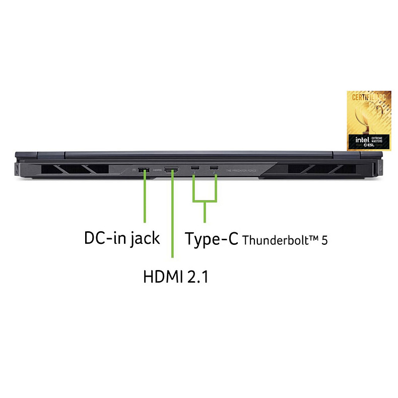 Ноутбук Acer Predator Helios 18 PH18-73 18" WQUXGA IPS, Intel U9-275HX, 64GB, F2TB, NVD5090-24, Lin,