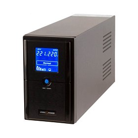 ИБП LogicPower UL850VA, Lin.int., AVR, 2 x евро, USB, LCD, металл