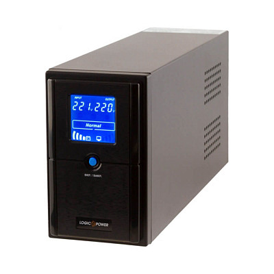 ИБП LogicPower UL850VA, Lin.int., AVR, 2 x евро, USB, LCD, металл