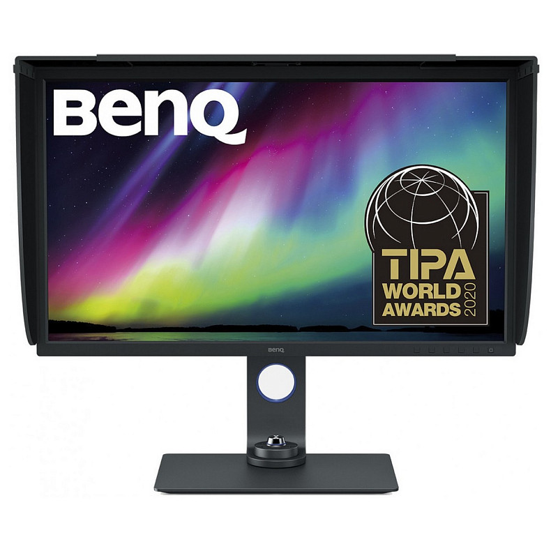 TFT 32" BenQ SW321C, IPS, 4K, 99% Adobe RGB, HDMI, DP, USB Type-C, USB хаб, Card Reader, сірий