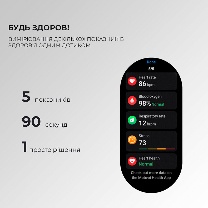 Смарт-часы MOBVOI TicWatch Pro 5 GPS Obsiidian