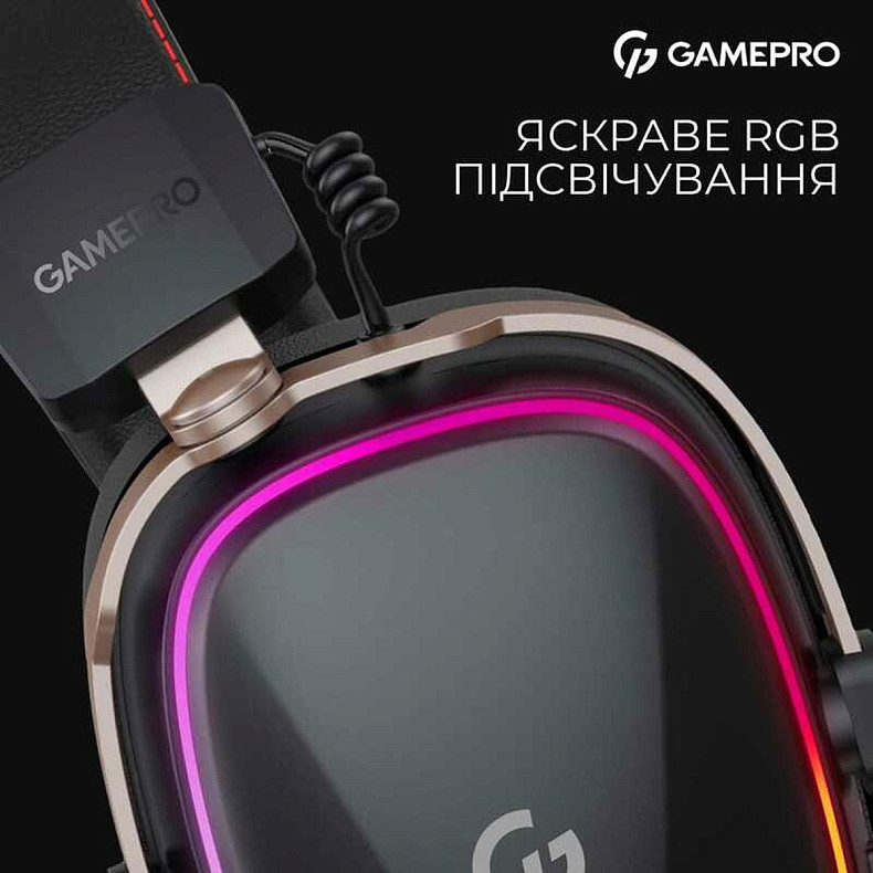 Гарнитура GamePro Asgard Valkyria RGB Tri-mode Black (HSW249)