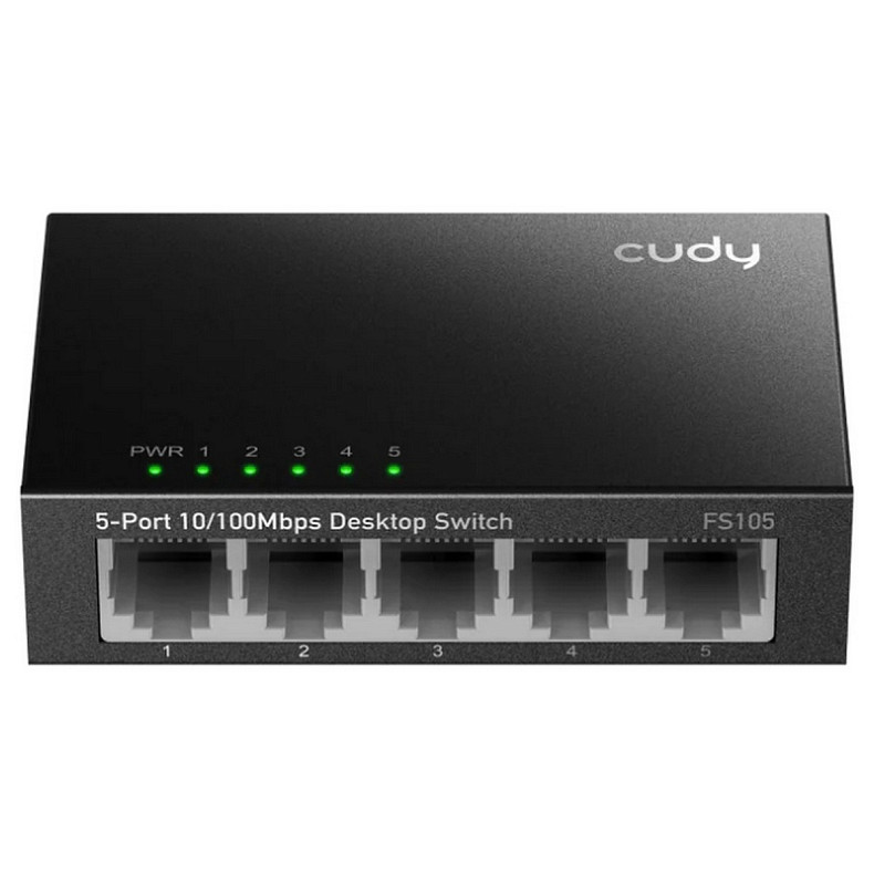 Коммутатор Cudy FS105, 5 портовый 10/100 Mbps Metal Switch