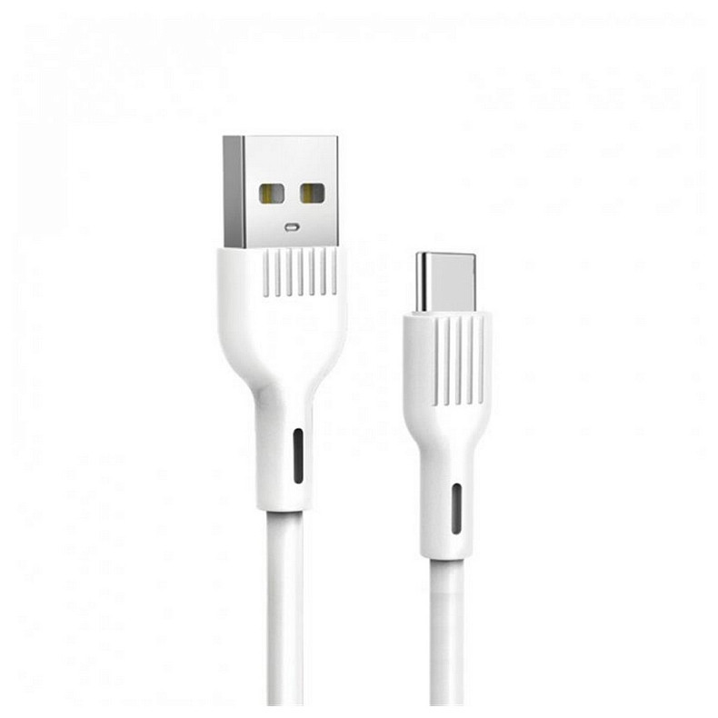 Кабель SkyDolphin S03T USB - Type-C 1м, White (USB-000419)