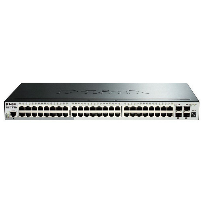 Коммутатор D-Link DGS-1510-52X 48xGE, 4xSFP+, SmartPro