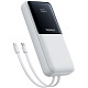 УМБ Baseus 20000mAh Lipow 22,5W PD,QC USB-A,MicroUSB,USB-C In/Out, USB-C/Lightning/ cable,White