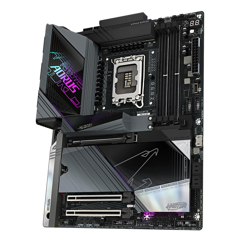 Материнська плата GIGABYTE Z890 AORUS MASTER s1851 Z890 4xDDR5 M.2 USB Type-C Wi-Fi BT ATX