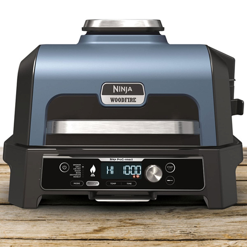 Електричний гриль-барбекю та коптильня Ninja Woodfire Pro Connect XL OG901EU