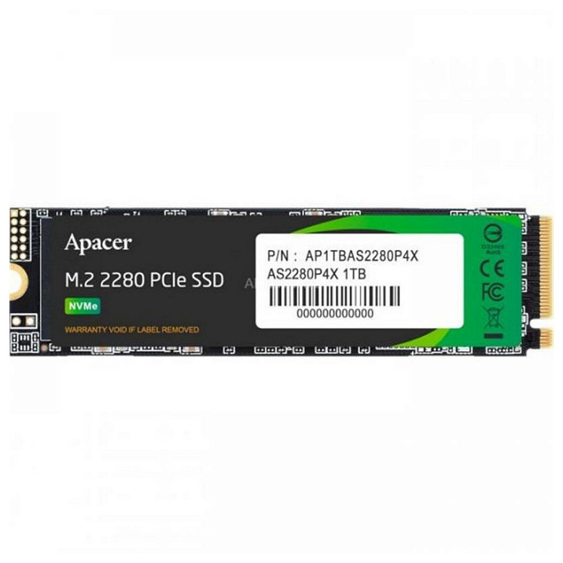 SSD диск Apacer AS2280P4X 1TB (AP1TBAS2280P4X-1)