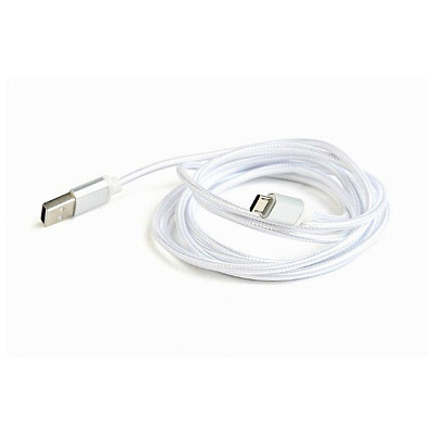 Кабель Cablexpert (CCB-mUSB2B-AMBM-6-S) USB 2.0 - Micro B, 1.8м, сріблястий