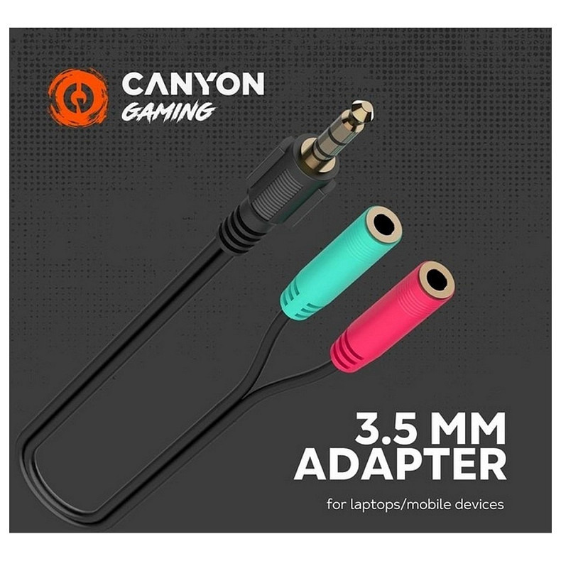 Гарнитура Canyon GH-8A Black/Orange (CND-SGHS8A)