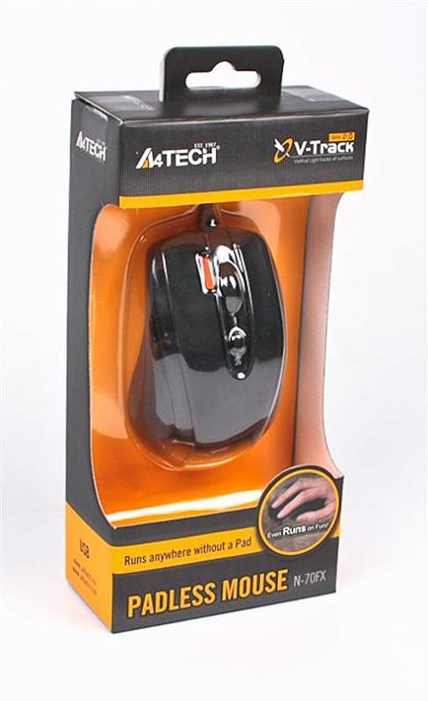 Мишка A4Tech N-70FX-1 чорна USB V-Track