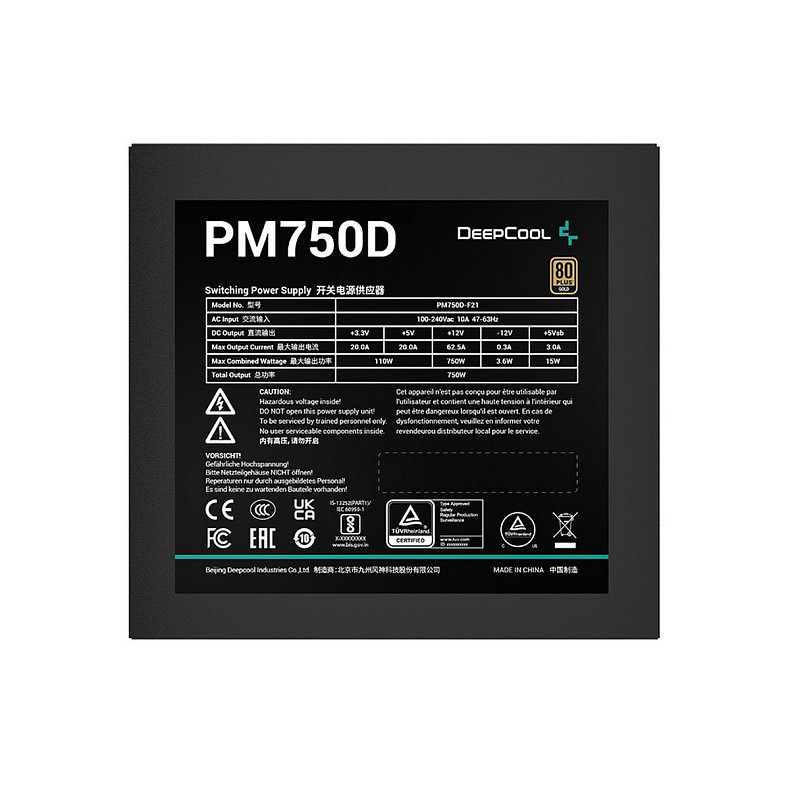 Блок живлення DeepCool PM750D 750W (R-PM750D-FA0B-EU)