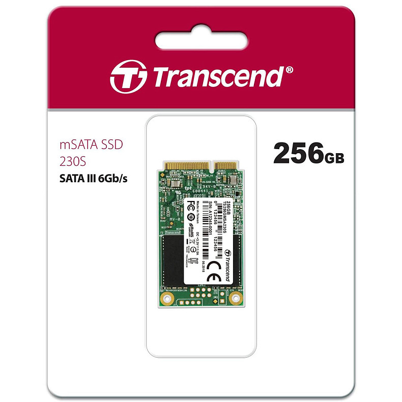 SSD диск mSATA Transcend 230S 256GB 3D TLC