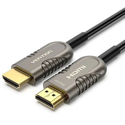 Кабель HDMI M-M,15.0 м, V2.1, Optical 8K 60Гц 48Gbps Dolby 7.1 TPE Black Metal Type Vention