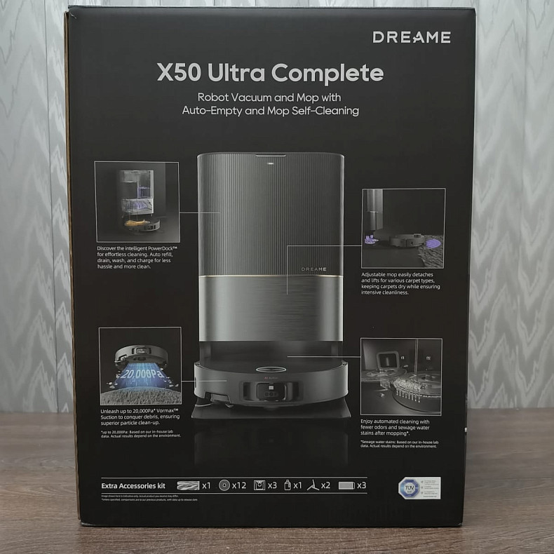 Робот-пылесос моющий Dreame X50 Ultra Complete Black -- Уценка