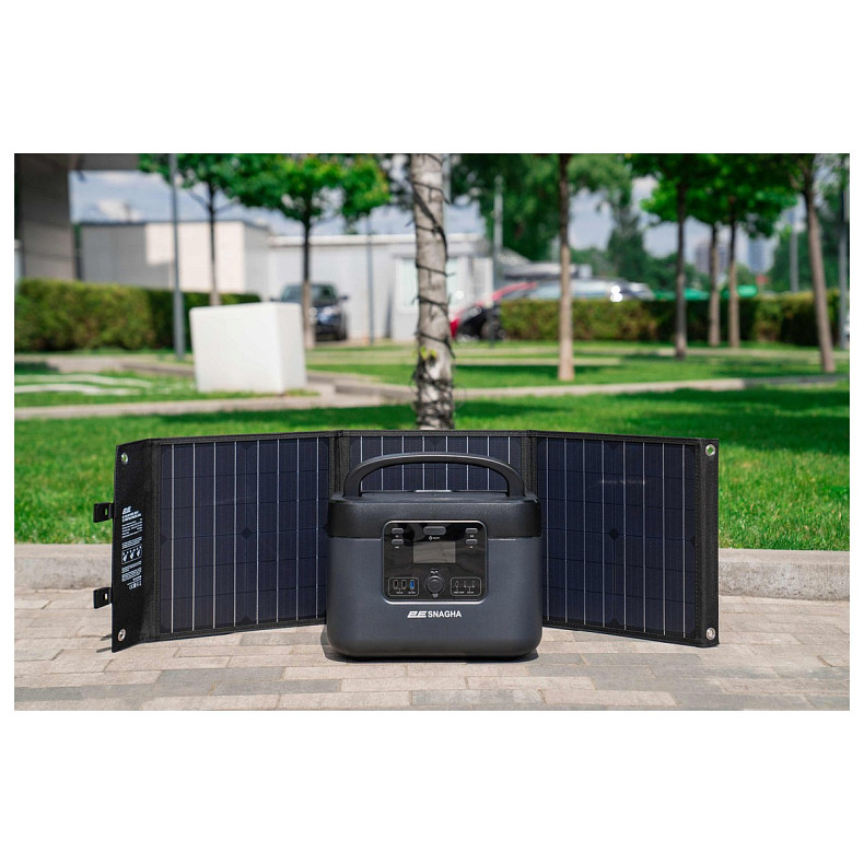 Портативна сонячна панель 2E, DC 60 Вт, USB-С 18 Вт, USB-A 24 Вт