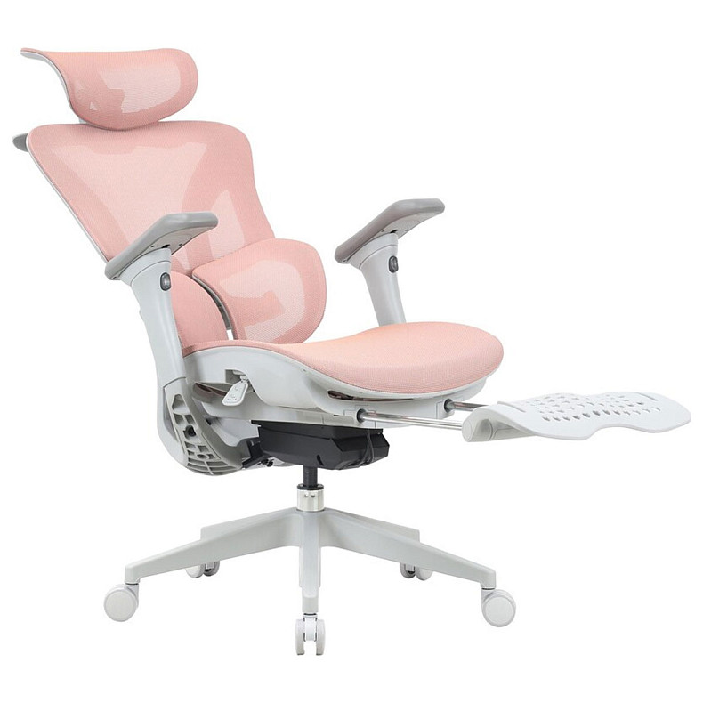Крісло офісне OfficePro Elite OC950GLP Gray/Light Pink