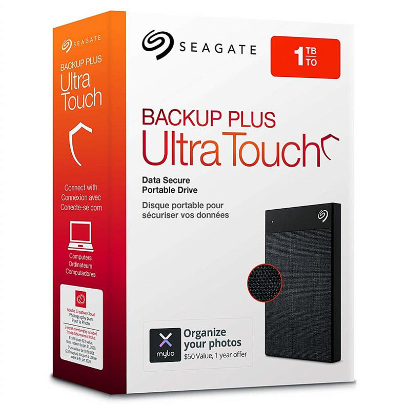 HDD накопичувач HDD ext 2.5" USB 1.0TB Seagate Backup Plus Ultra Touch Black (STHH1000400)