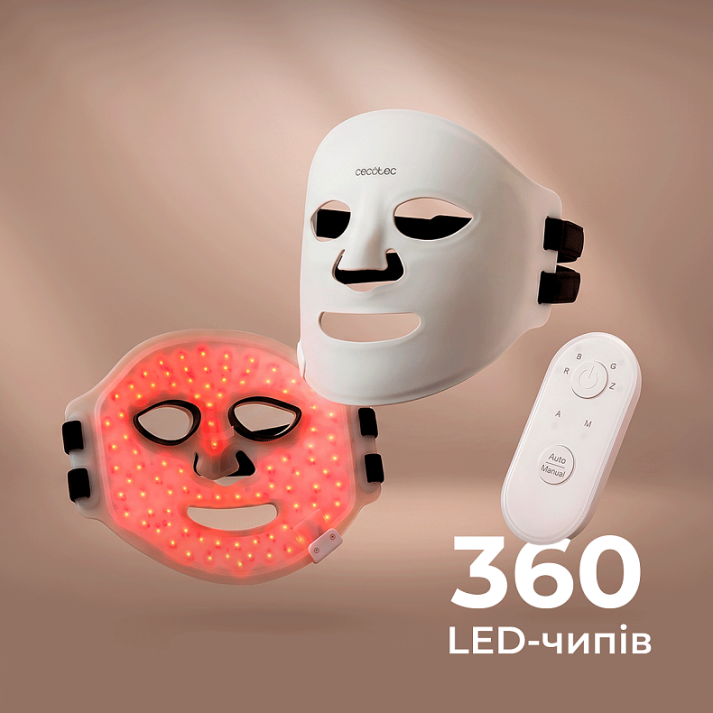 LED-маска для обличчя CECOTEC FaceCare LUM (A01_EU01_124613)