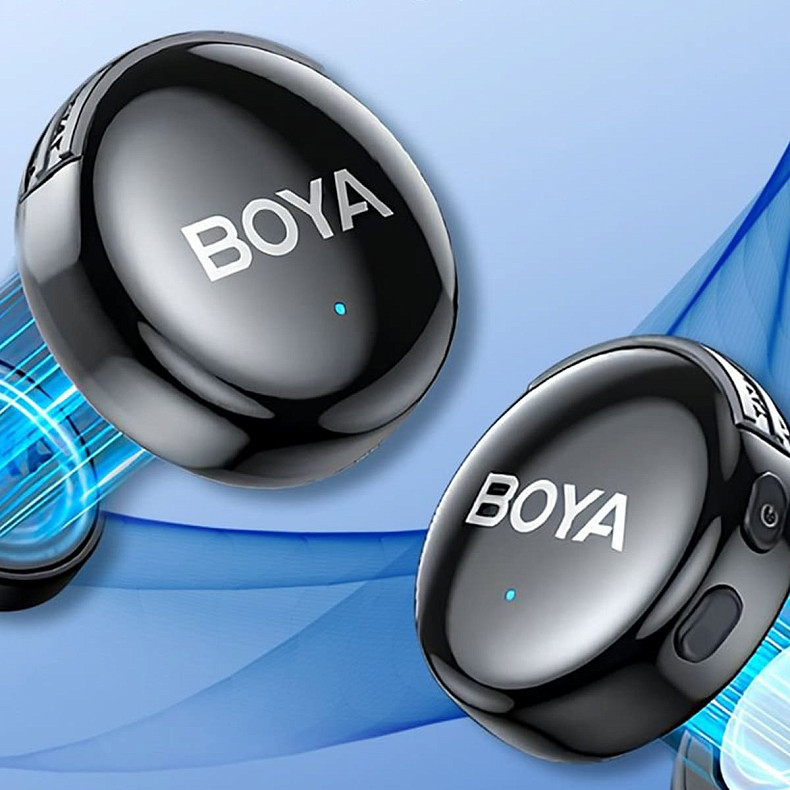 Бездротовий мікрофон BOYA LINK 3-01 Type-C/TRS/Lightning Black