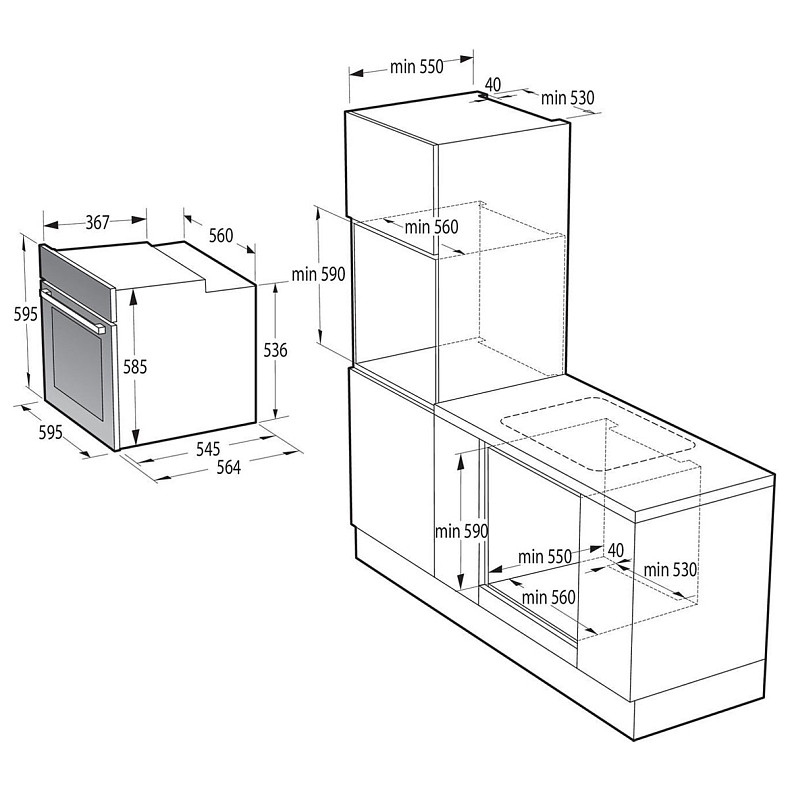 Духова шафа електрична Gorenje BSA 6737 ORAW