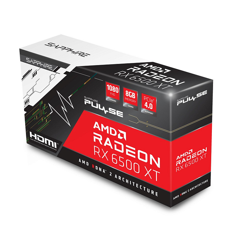 Відеокарта SAPPHIRE Radeon RX 6500 XT 8GB GDDR6 PULSE GAMING OC