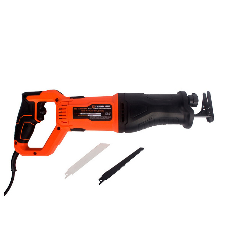 Пила шабельна Tekhmann TRS-15/1300 LRH 1300Вт пропил 150мм хід 29мм 2.5кг