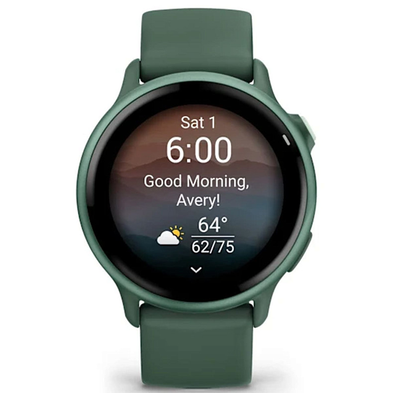 Спортивний годинник Garmin Vivoactive 6 Metallic Jasper Green with Jasper Green Band