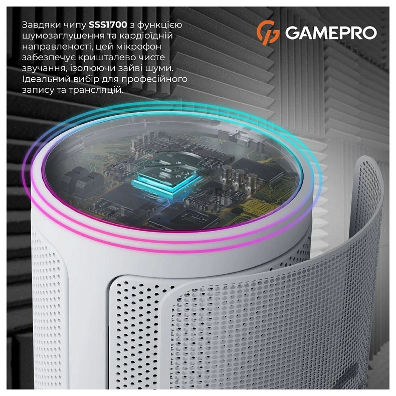 Микрофон GamePro UGM105W White