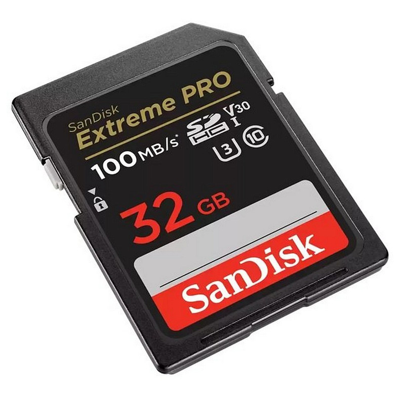 Карта памяти SanDisk SD 32GB C10 UHS-I U3 R100/W90MB/s Extreme Pro V30