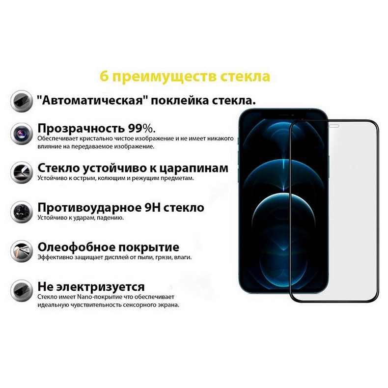 Защитное стекло BeCover для Apple iPhone 13 Mini Black (706665)