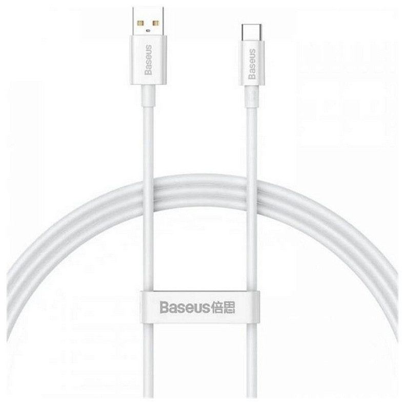 Кабель Baseus Superior USB-USB Type-C, 5A, 100W, 2м White (CAYS001402)