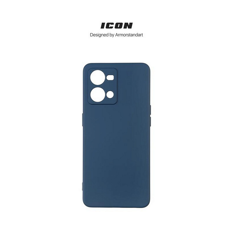 Чехол-накладка Armorstandart Icon для Oppo Reno7 4G Camera cover Dark Blue (ARM65429)