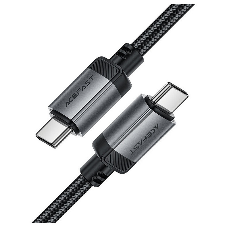 Кабель USB 2.0 USB-C to USB-C, 1.2 м, 3.0A, aluminum alloy Black, C20-03 Acefast