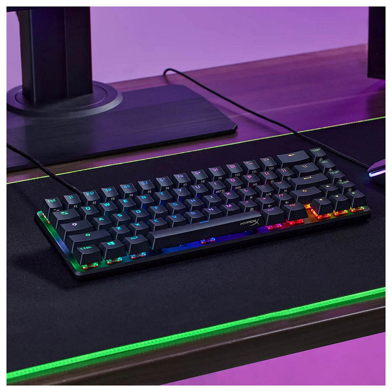 Клавіатура механічна HyperX Alloy Origins 65 67key, Red, USB-A, EN/UA, RGB, чорний