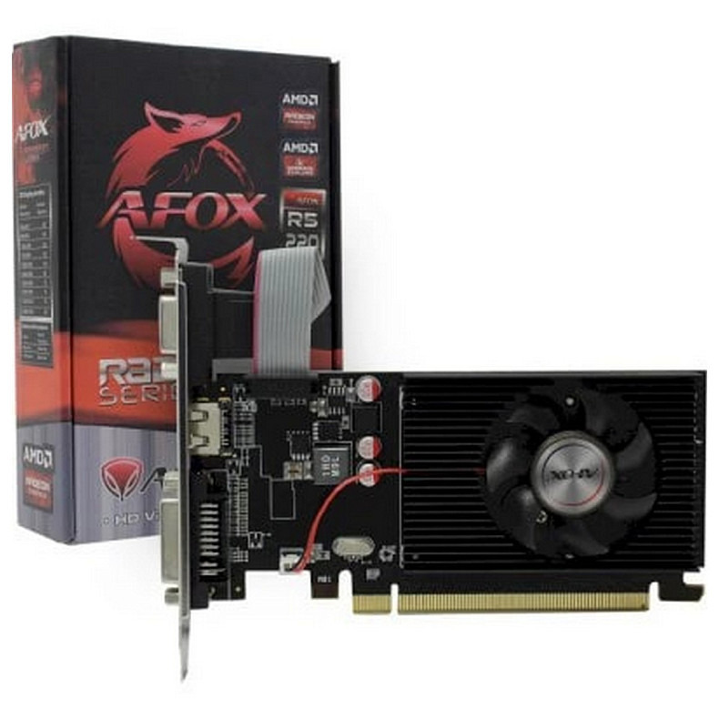 Відеокарта AFOX Radeon R5 220 1GB GDDR3 (AFR5220-1024D3L5-V2)