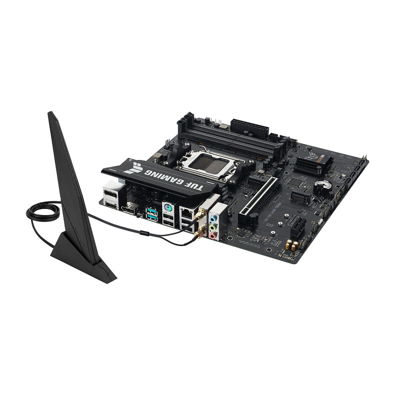 Материнcька плата ASUS TUF GAMING A620AM-PLUS WIFI sAM5 A620 4xDDR5 HDMI DP Wi-Fi BT mATX