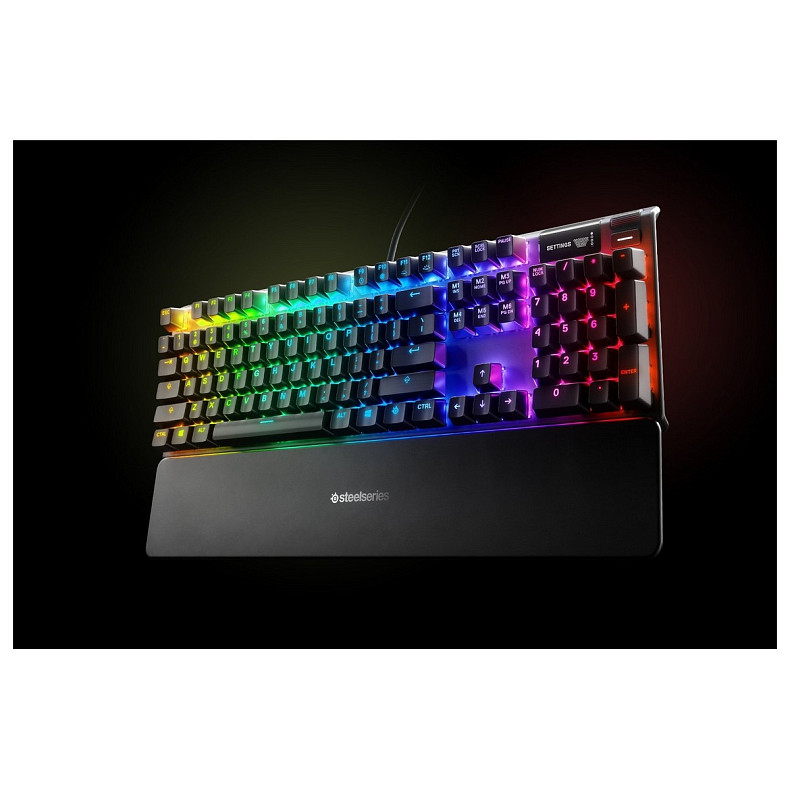 Клавиатура механическая SteelSeries Apex 7 (Blue Switch) OLED Smart Display