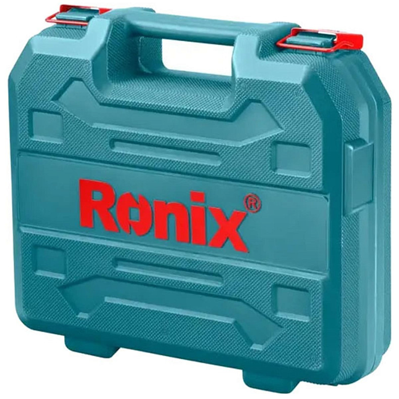 Шуруповерт Ronix аккумуляторный 12В, набор 35 предметов (RS-8013)