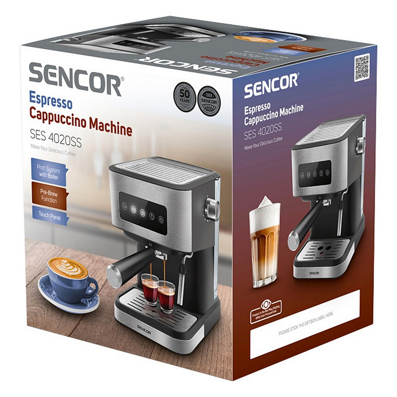 Кофеварка эспрессо SENCOR SES 4020SS