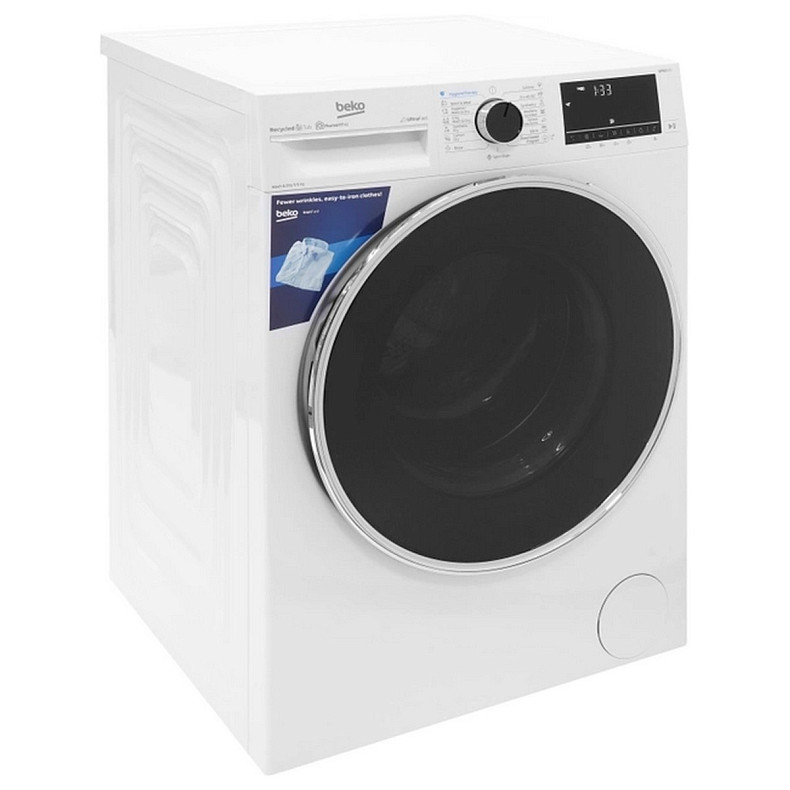 Прально-сушильна машина Beko фронтальна, 9(6)кг, 1400, D, 60см, дисплей, білий