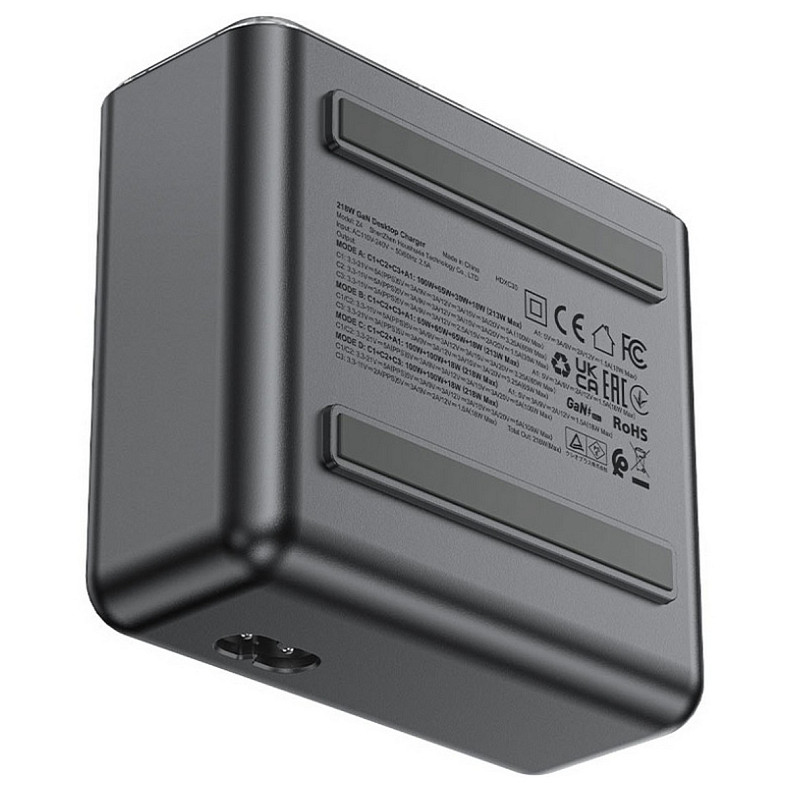 Зарядний пристрій 4xUSB 218W (3xUSB-C + USB-A) Gan Z4 Fast Charger Acefast