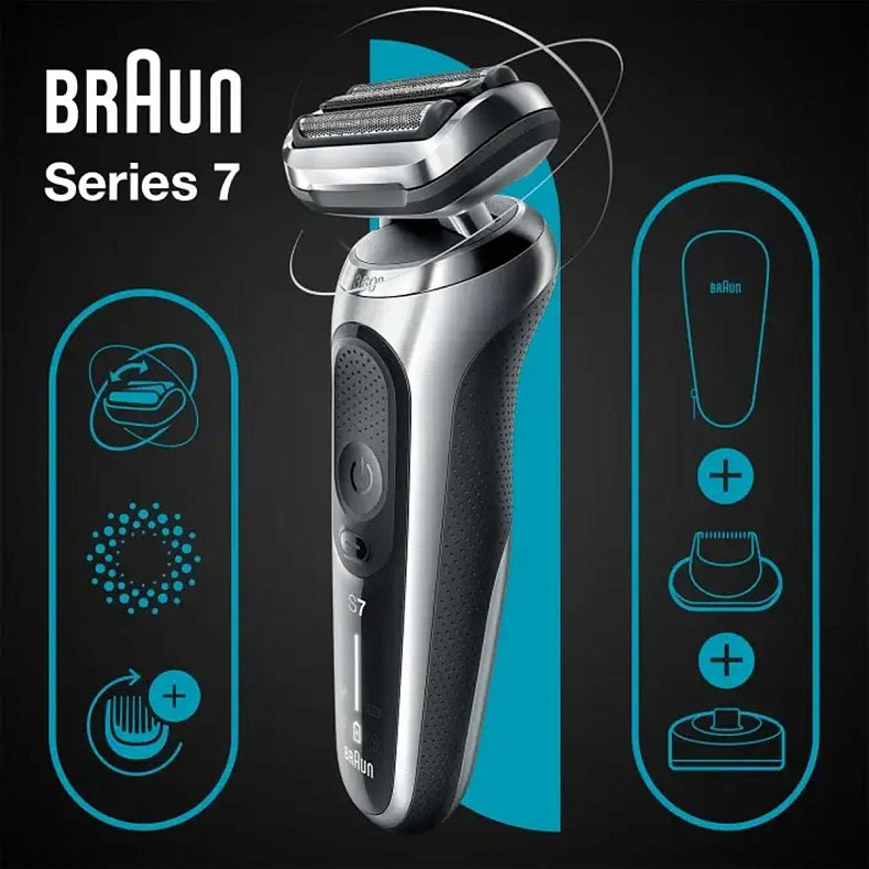 Электробритва Braun Series 7 71-S4200cs SILVER/BLACK