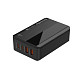 Сетевое зарядное устройство ColorWay Power Delivery (2USB-A + 2USB TYPE-C) (65W) Black (CW-CHS040PD-