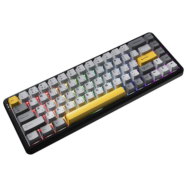 Клавіатура Ajazz AK680 MAX Magnetic Switch RGB USB Black (AK680-M-BGY-AW)
